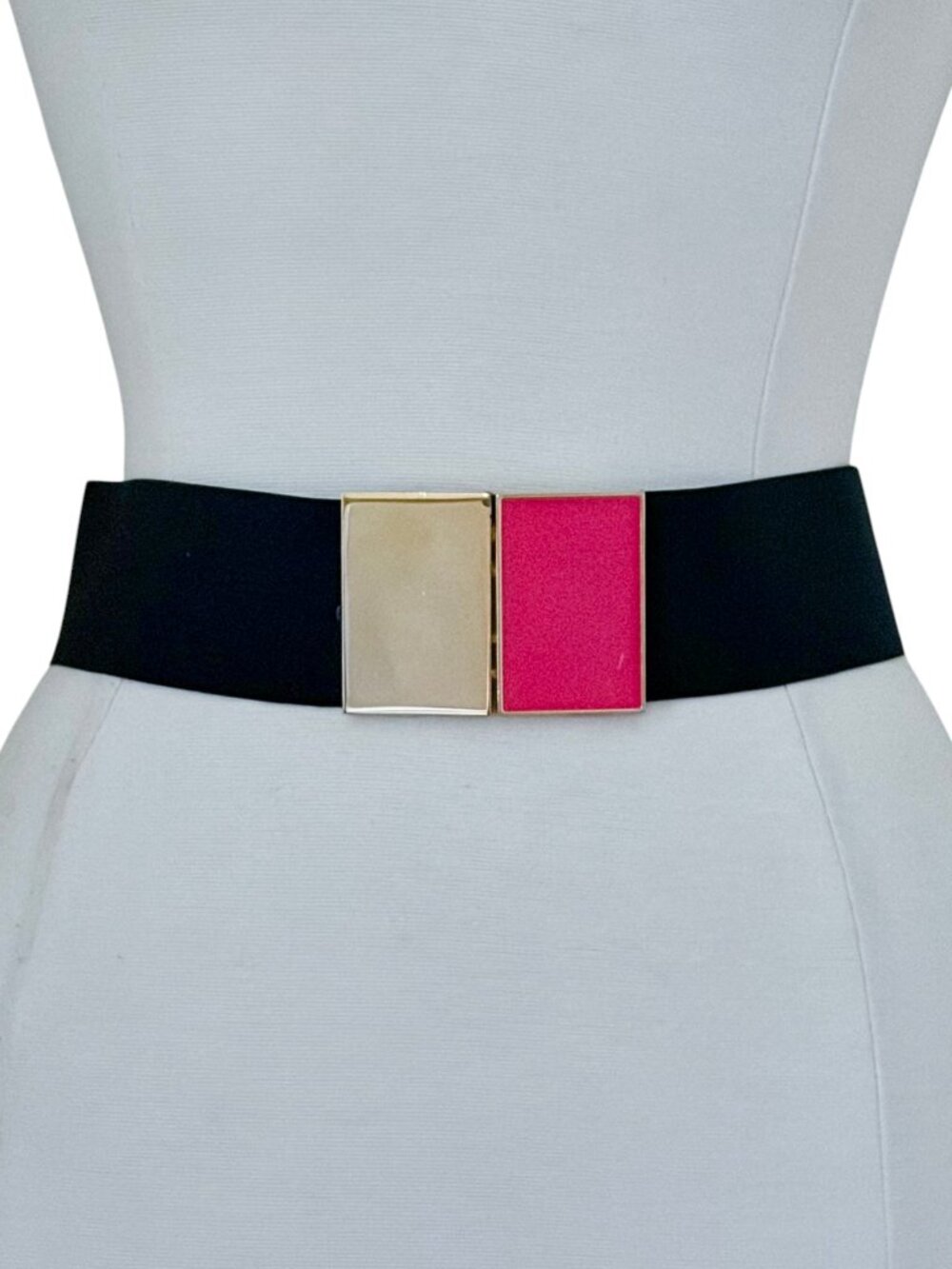 KATE SPADE enamel buckle wide stretch belt S